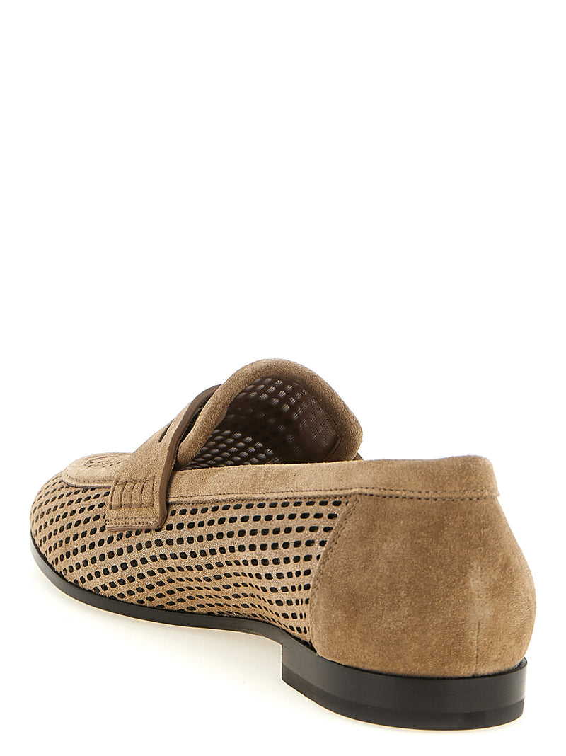Brunello Cucinelli Sparkling Net Loafers | Urbalenti™ NYC