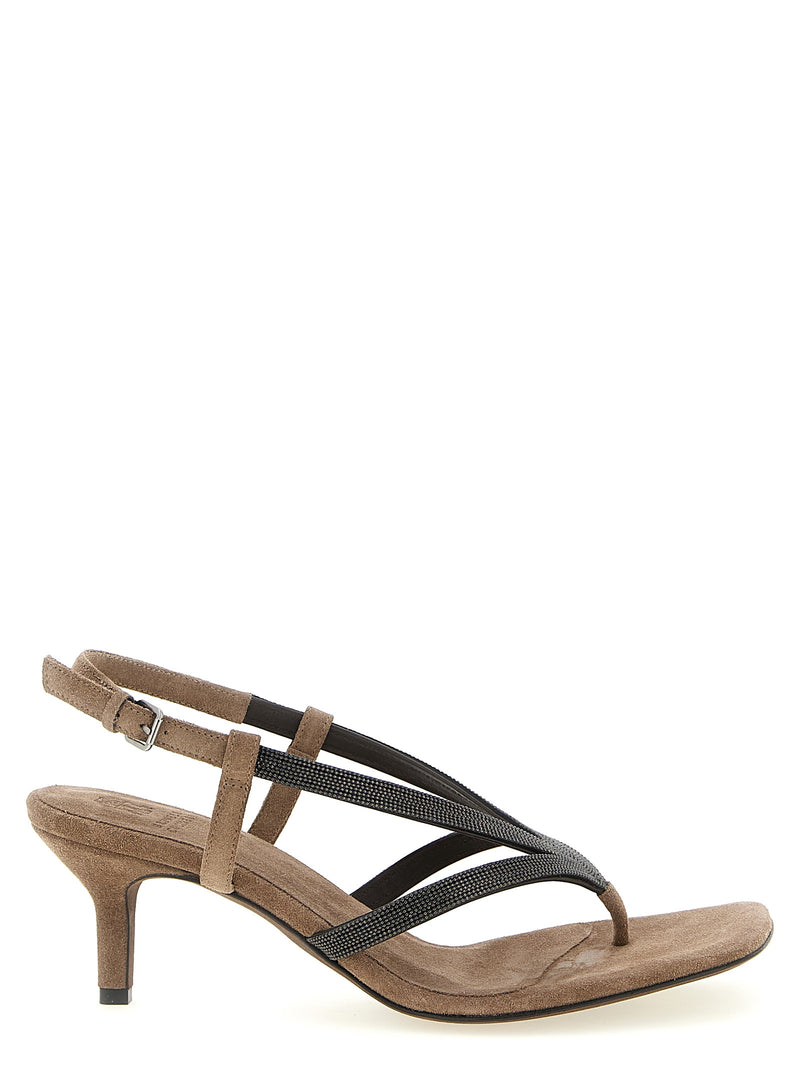 Brunello Cucinelli Monile Sandals - Leather - Style C3226C8279 | Urbalen... | Urbalenti™ NYC