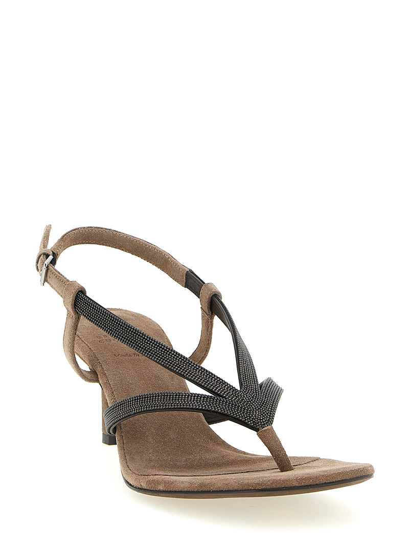 Brunello Cucinelli Monile Sandals - Leather - Style C3226C8279 | Urbalen... | Urbalenti™ NYC