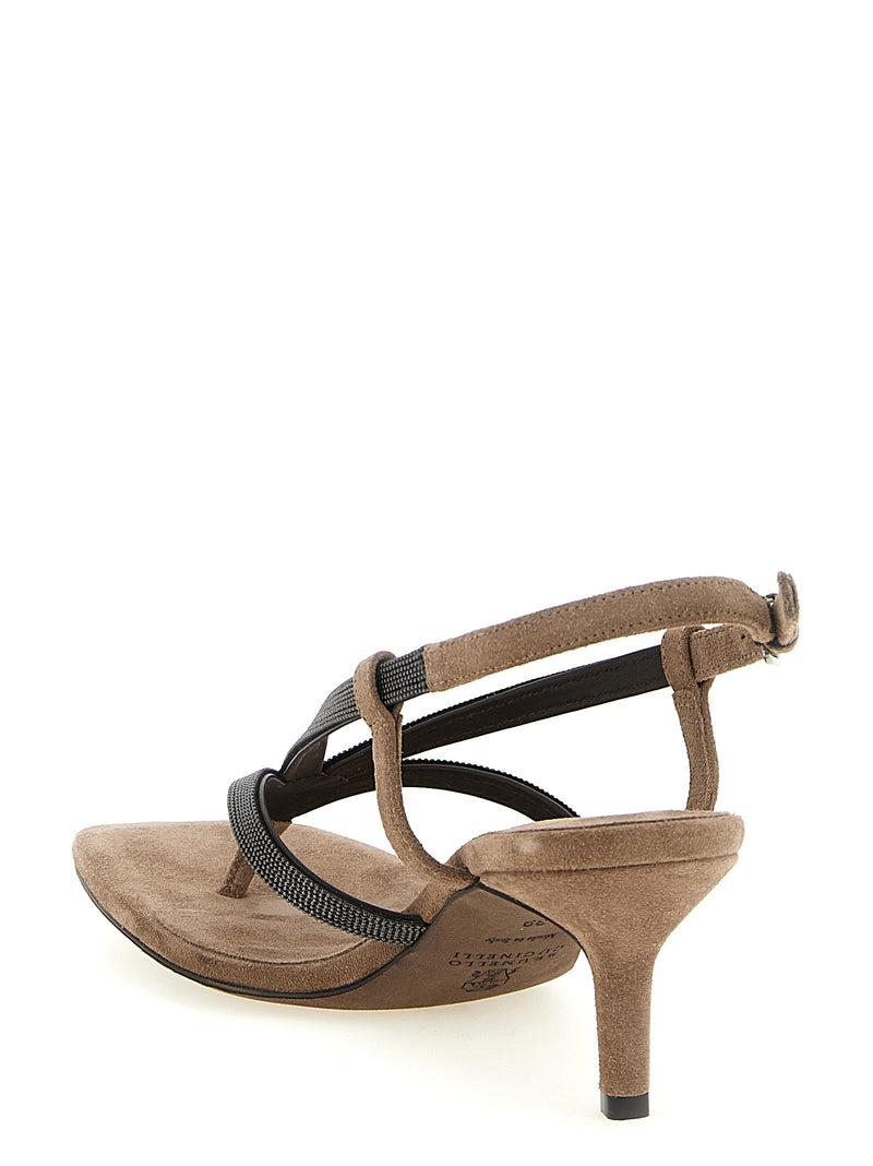 Brunello Cucinelli Monile Sandals - Leather - Style C3226C8279 | Urbalen... | Urbalenti™ NYC