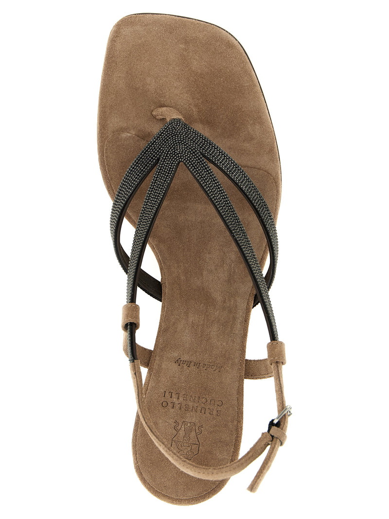 Brunello Cucinelli Monile Sandals - Leather - Style C3226C8279 | Urbalen... | Urbalenti™ NYC