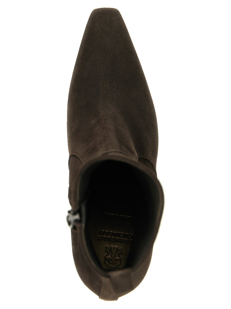Brunello Cucinelli Brunello Cucinelli Precious Heel Ankle Boots