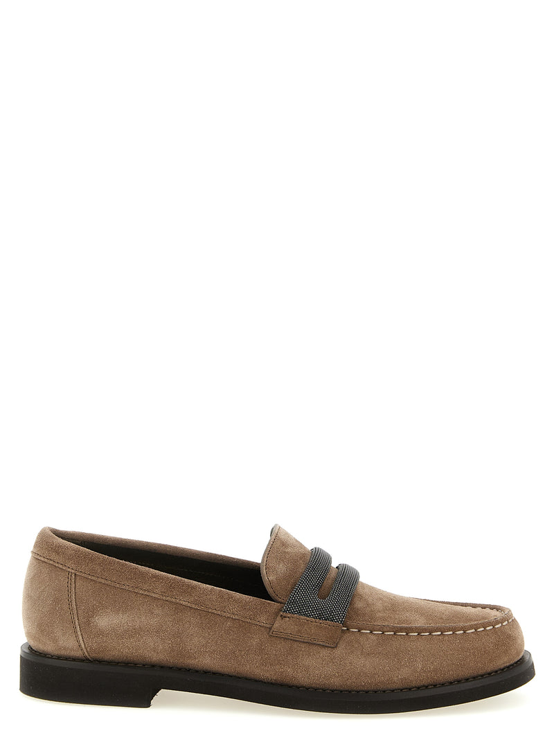 Brunello Cucinelli Precious Clamp Loafers | Urbalenti™ NYC