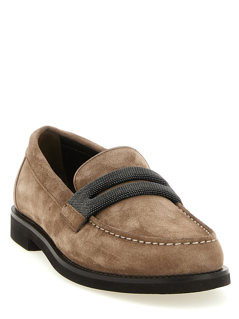 Brunello Cucinelli Precious Clamp Loafers | Urbalenti™ NYC