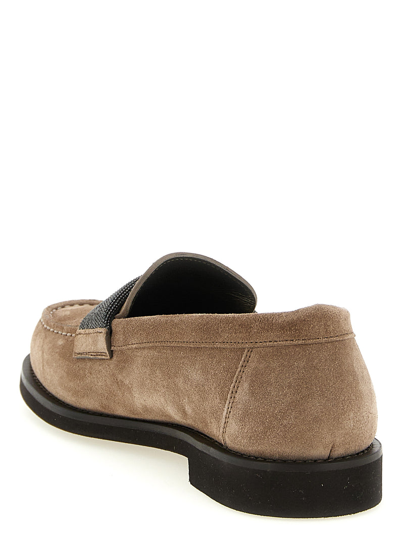 Brunello Cucinelli Precious Clamp Loafers | Urbalenti™ NYC