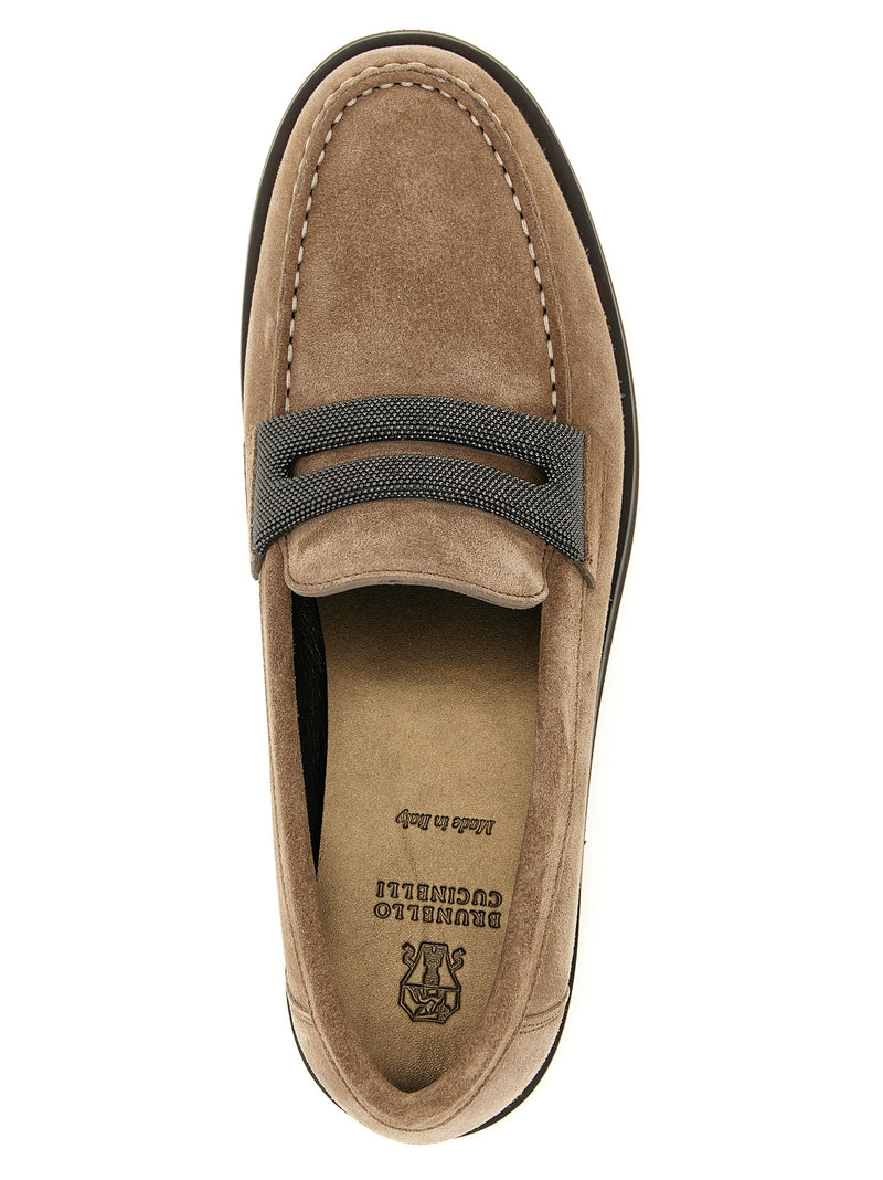 Brunello Cucinelli Precious Clamp Loafers | Urbalenti™ NYC