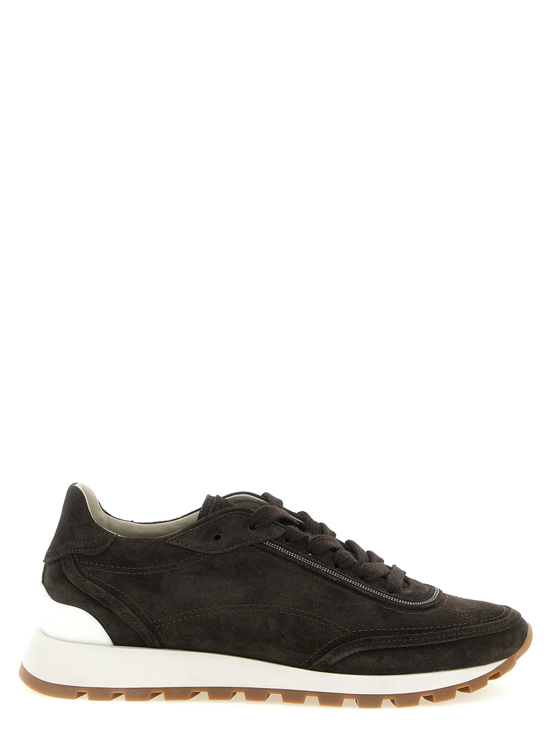 Brunello Cucinelli Brunello Cucinelli Monile Suede Sneakers