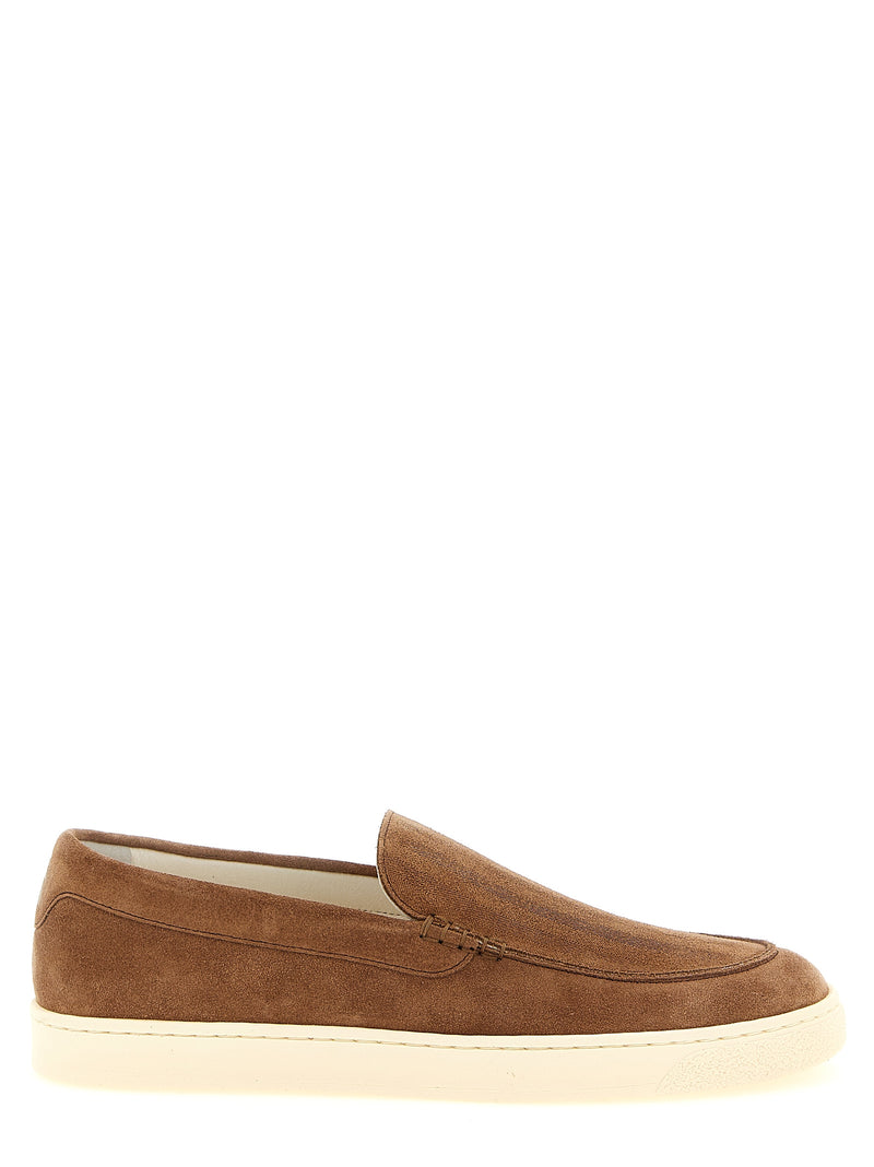 Brunello Cucinelli Brunello Cucinelli Suede Chevron Loafers