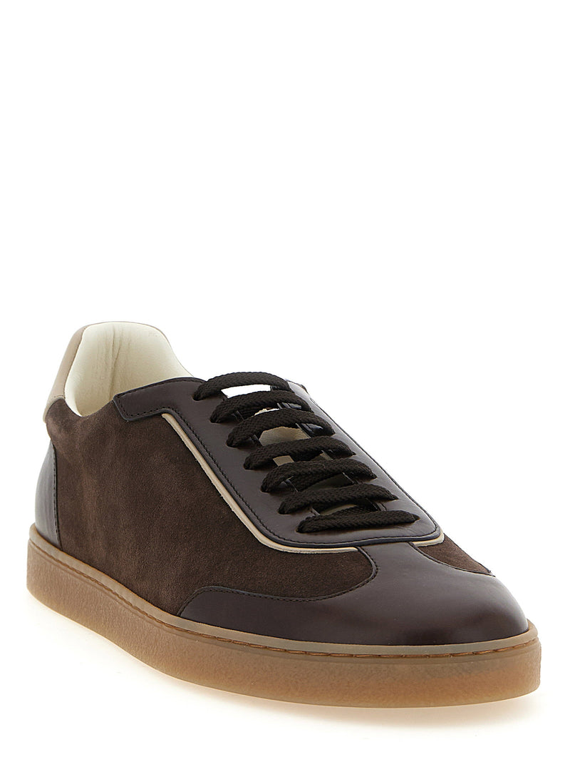Brunello Cucinelli Brunello Cucinelli Suede And Smooth Calf Sneakers