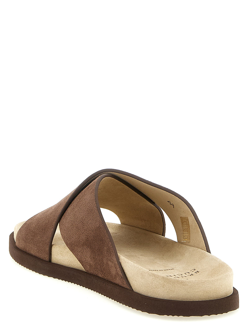 Brunello Cucinelli Crossover Slides | Urbalenti™ NYC