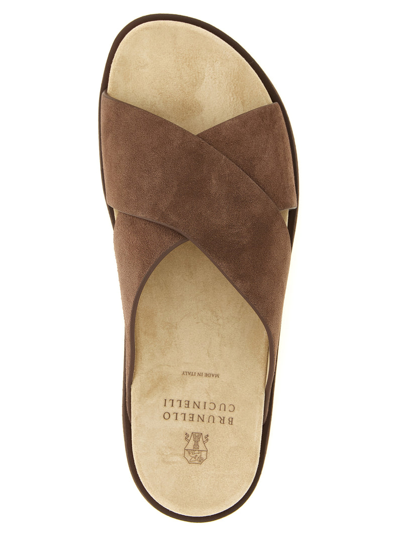 Brunello Cucinelli Crossover Slides | Urbalenti™ NYC
