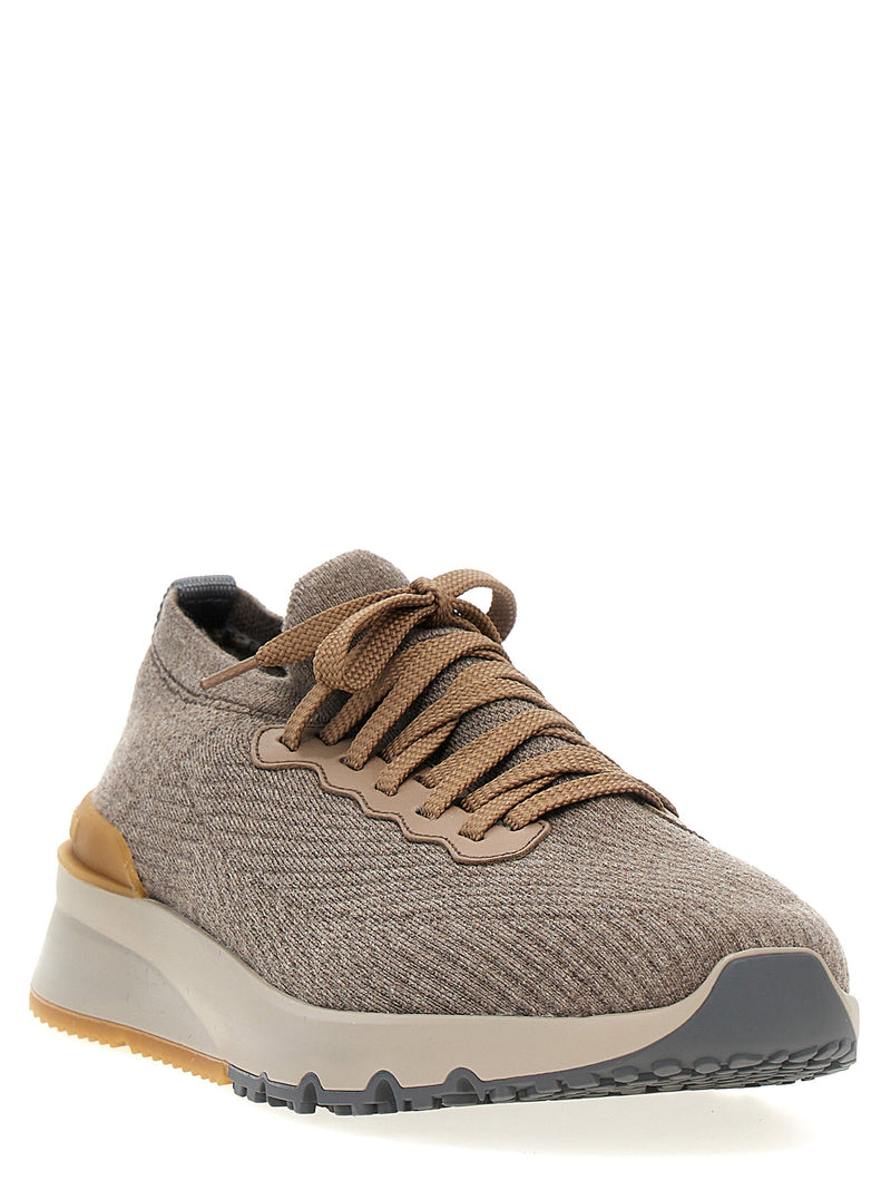 Brunello Cucinelli Brunello Cucinelli Knitted Sneakers