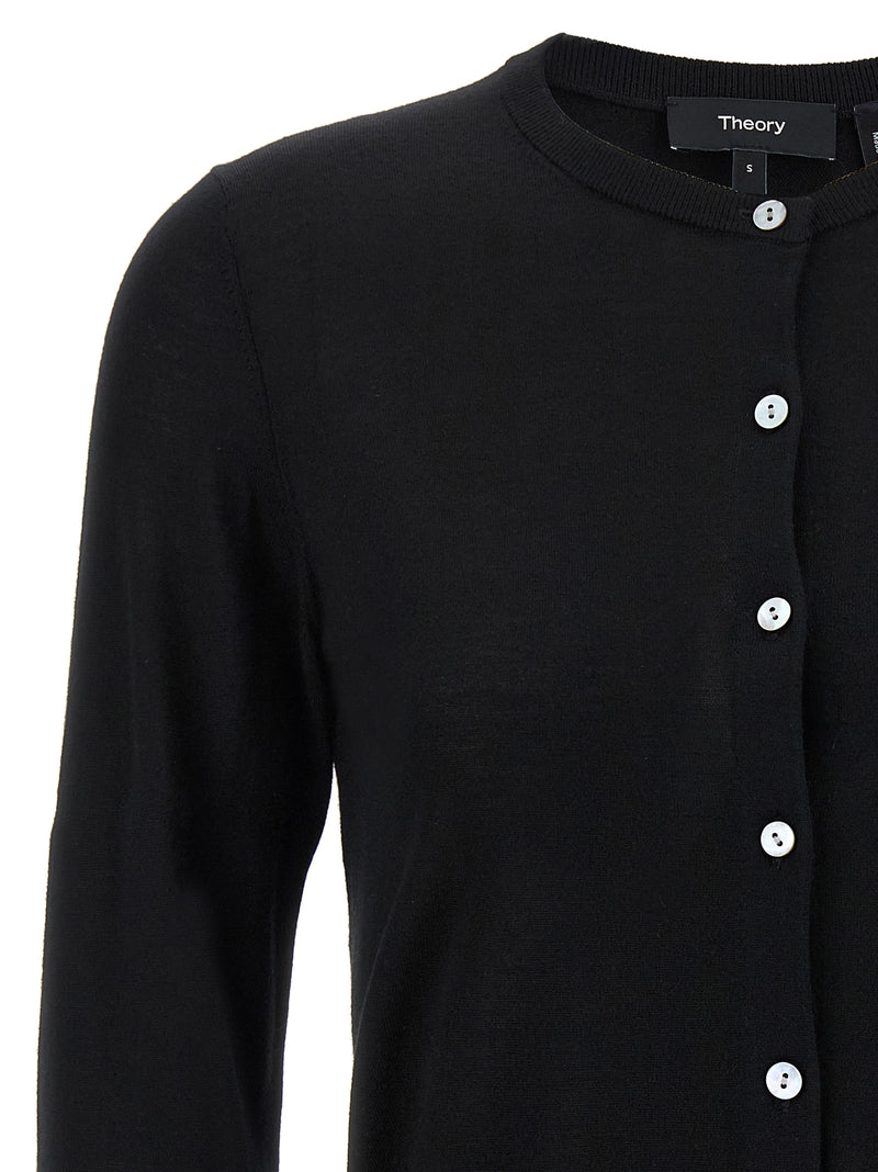 Theory Wool Cropped Cardigan | Urbalenti™ NYC