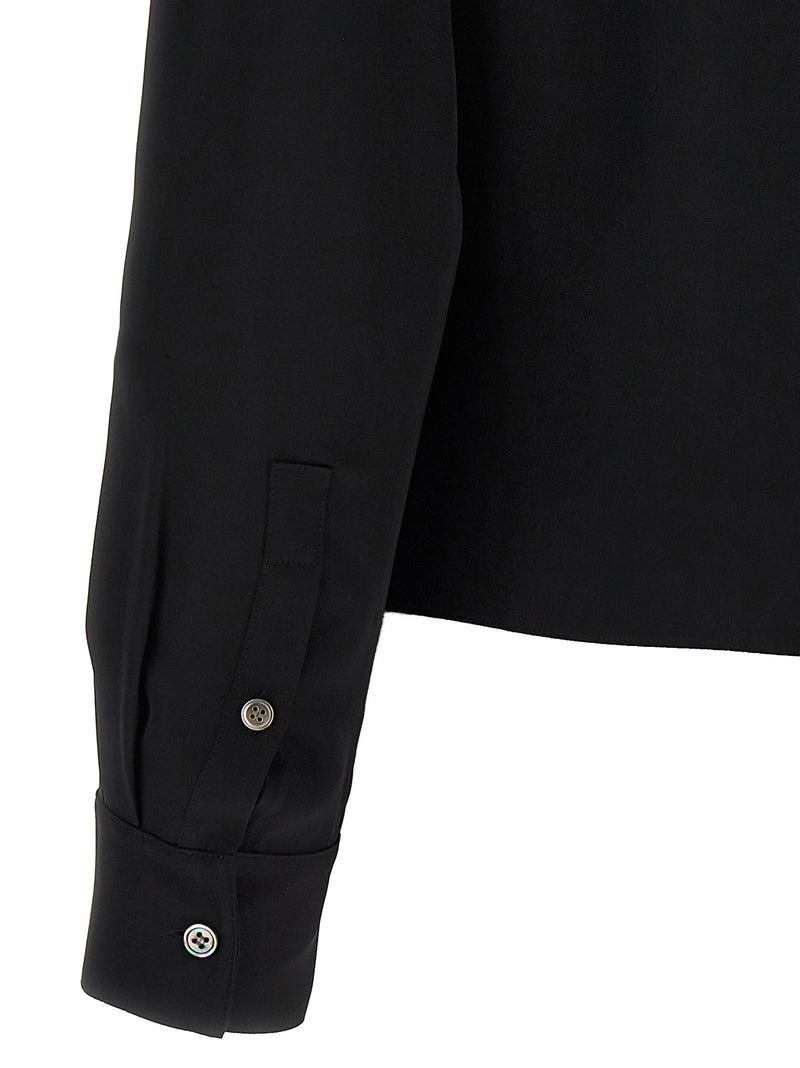 Theory Pk Label Wrap Blouse | Urbalenti™ NYC