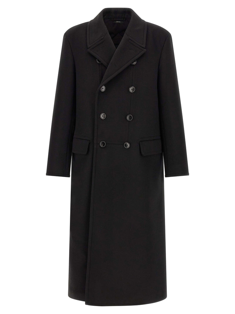 Tom Ford Tom Ford Luxury Melton Db Officer Coat