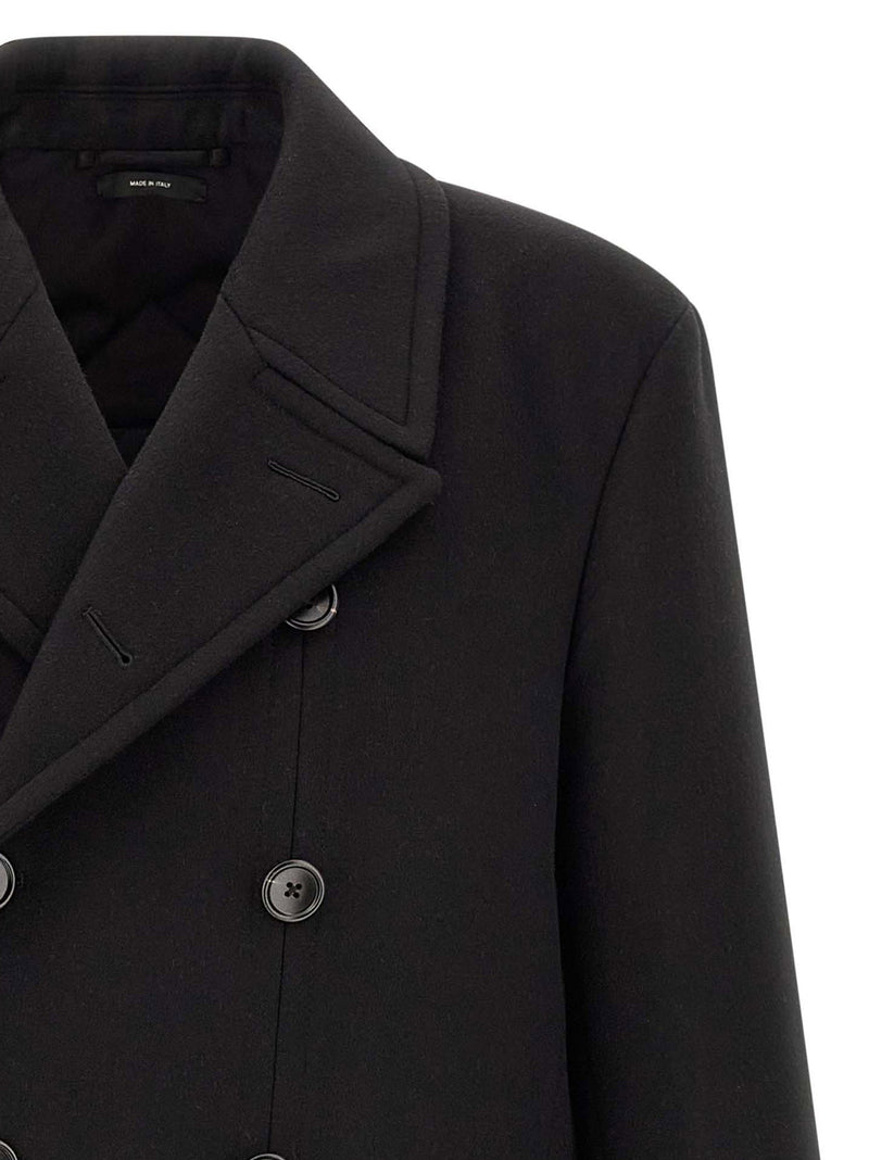 Tom Ford Tom Ford Luxury Melton Db Officer Coat