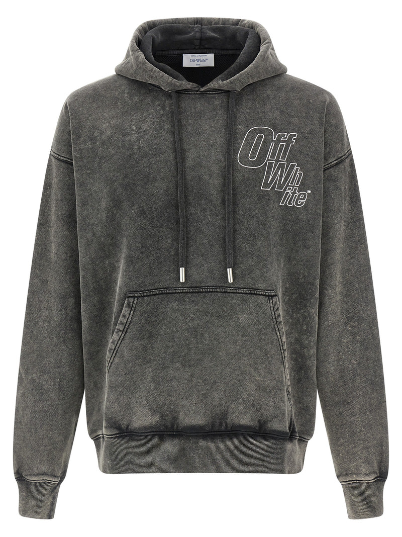 Off White Outline Arrow Skate Hoodie | Urbalenti™ NYC