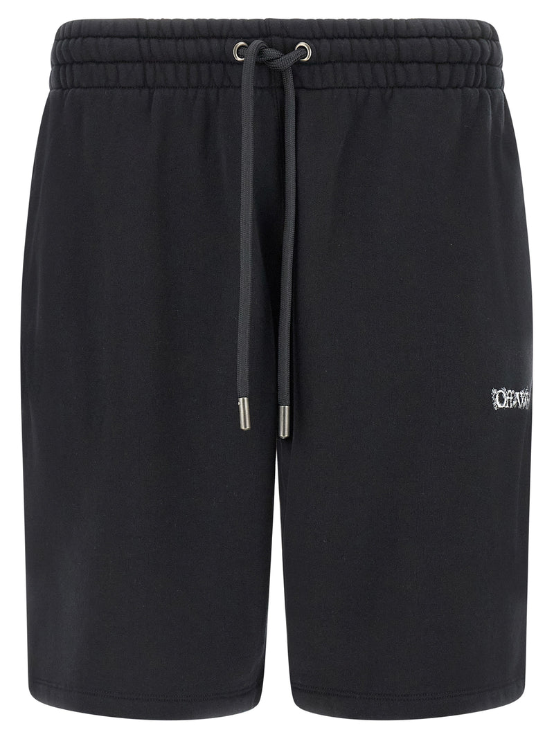 Off White Heraldic Arrow Bermuda Shorts | Urbalenti™ NYC