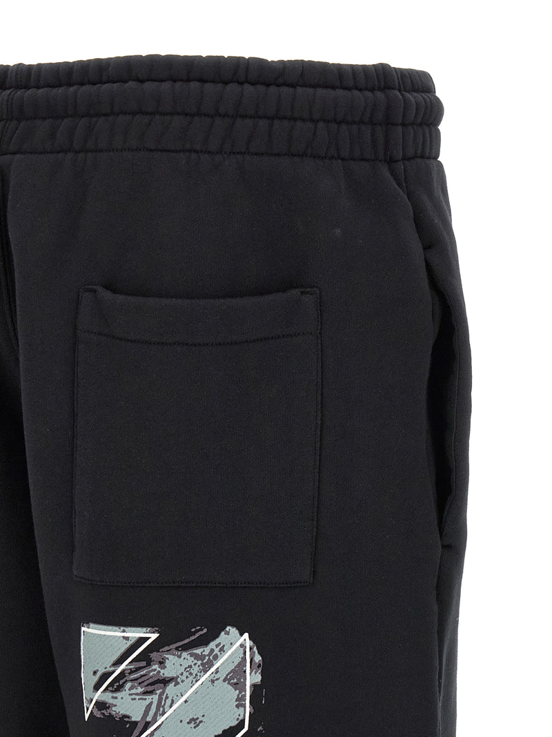 Off White Off White Paint Diag Skate Bermuda Shorts