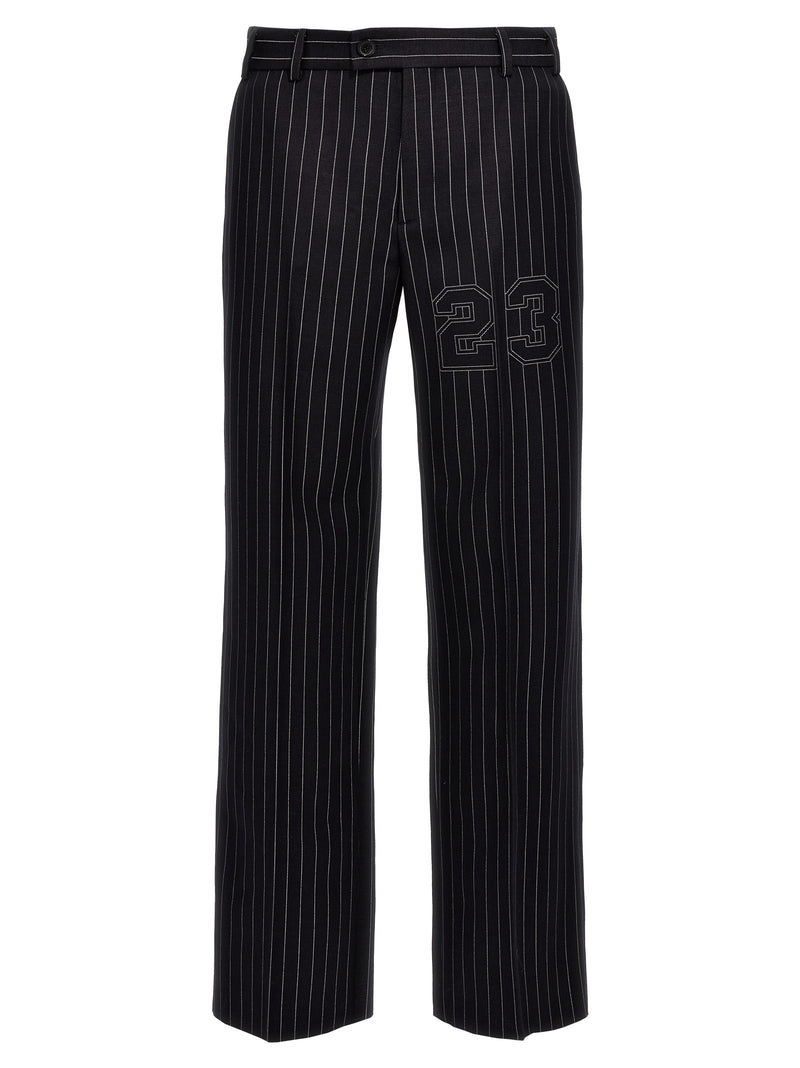 Off White 23 Pinstripes Trousers | Urbalenti™ NYC