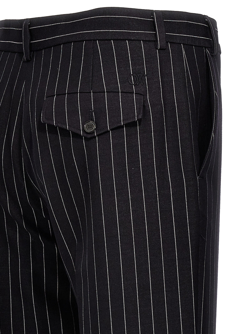 Off White 23 Pinstripes Trousers | Urbalenti™ NYC