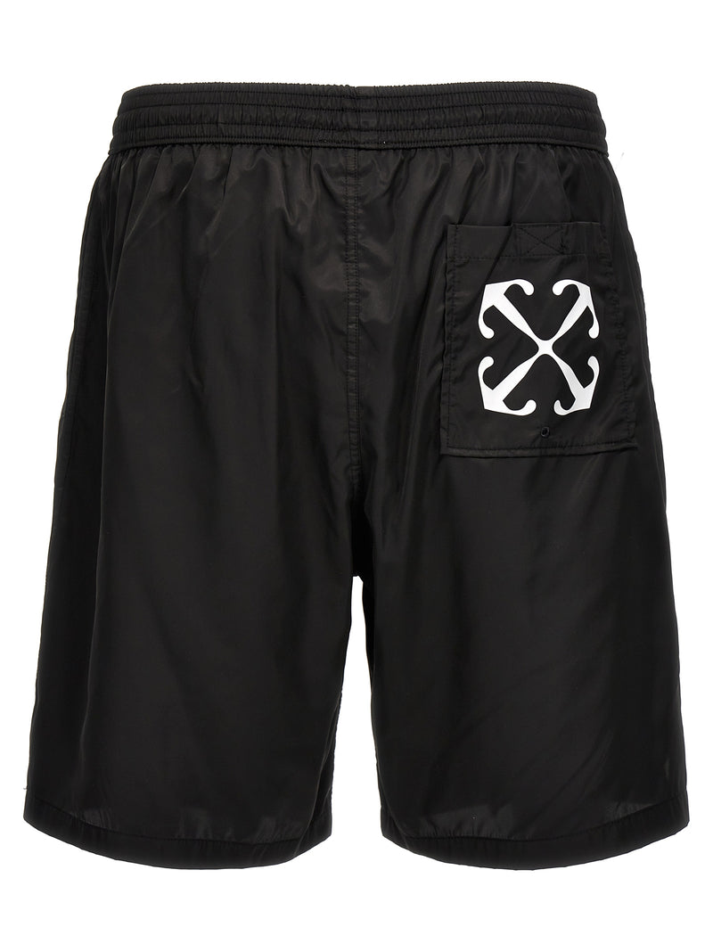 Off White Arrow Surfer Swim Shorts | Urbalenti™ NYC