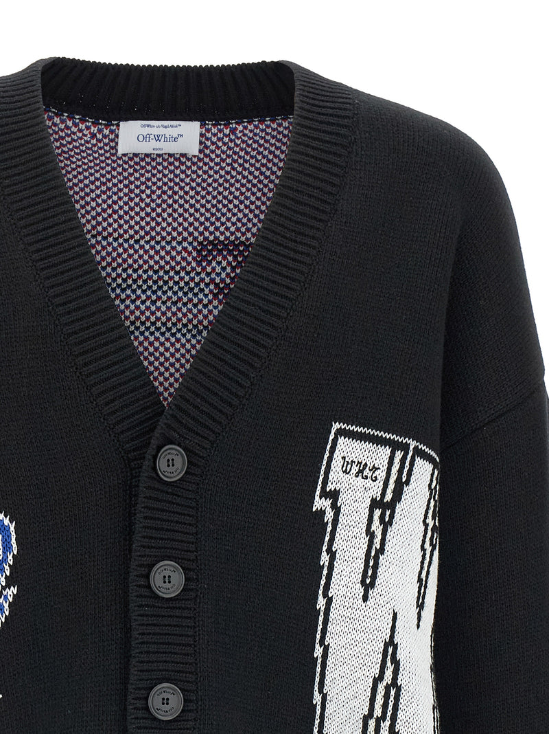 Off White Glide Diag Cardigan | Urbalenti™ NYC