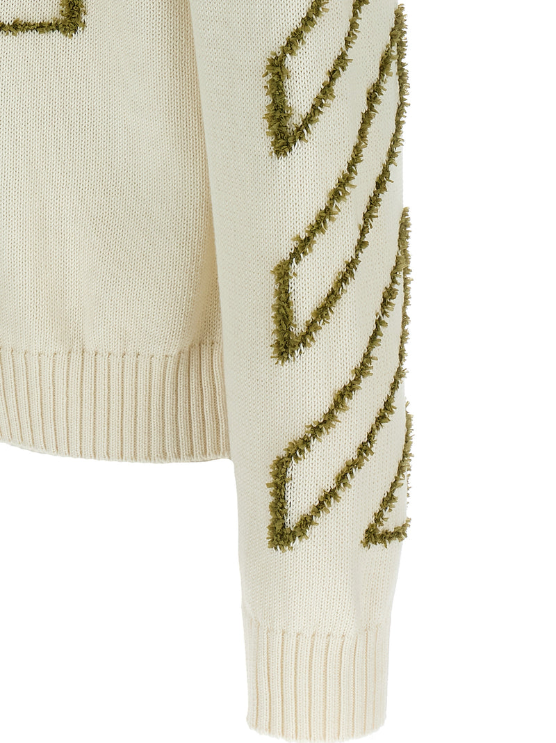 Off White Off White Diag Outline Sweater
