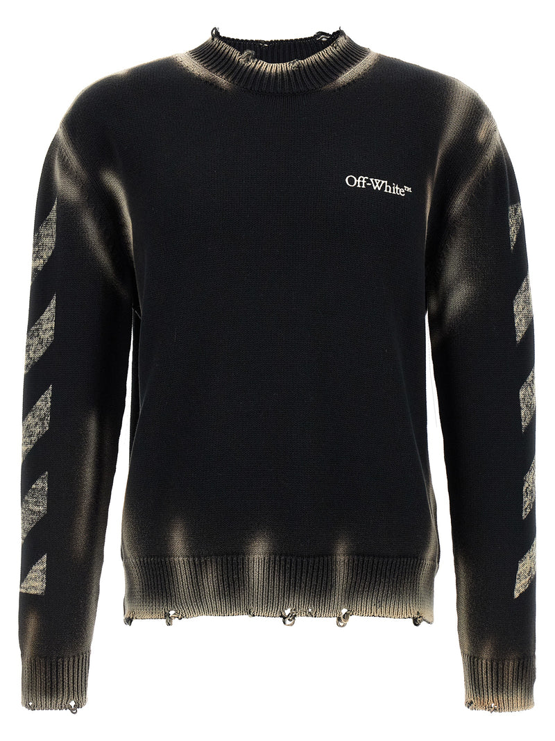 Off White Off White Diag Arr Corrosion Sweater