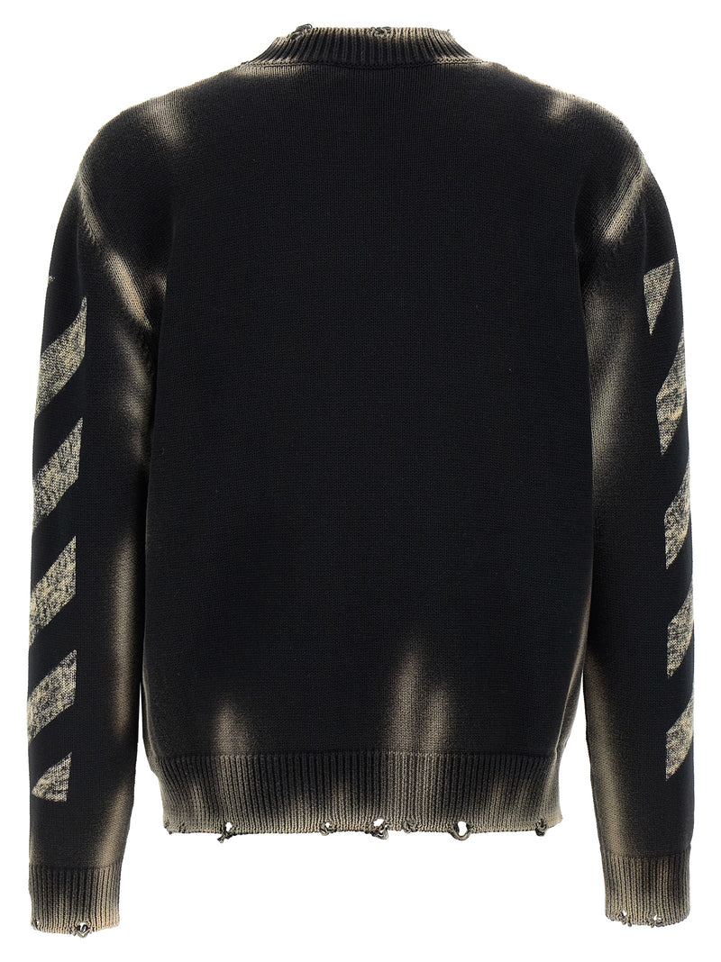 Off White Off White Diag Arr Corrosion Sweater