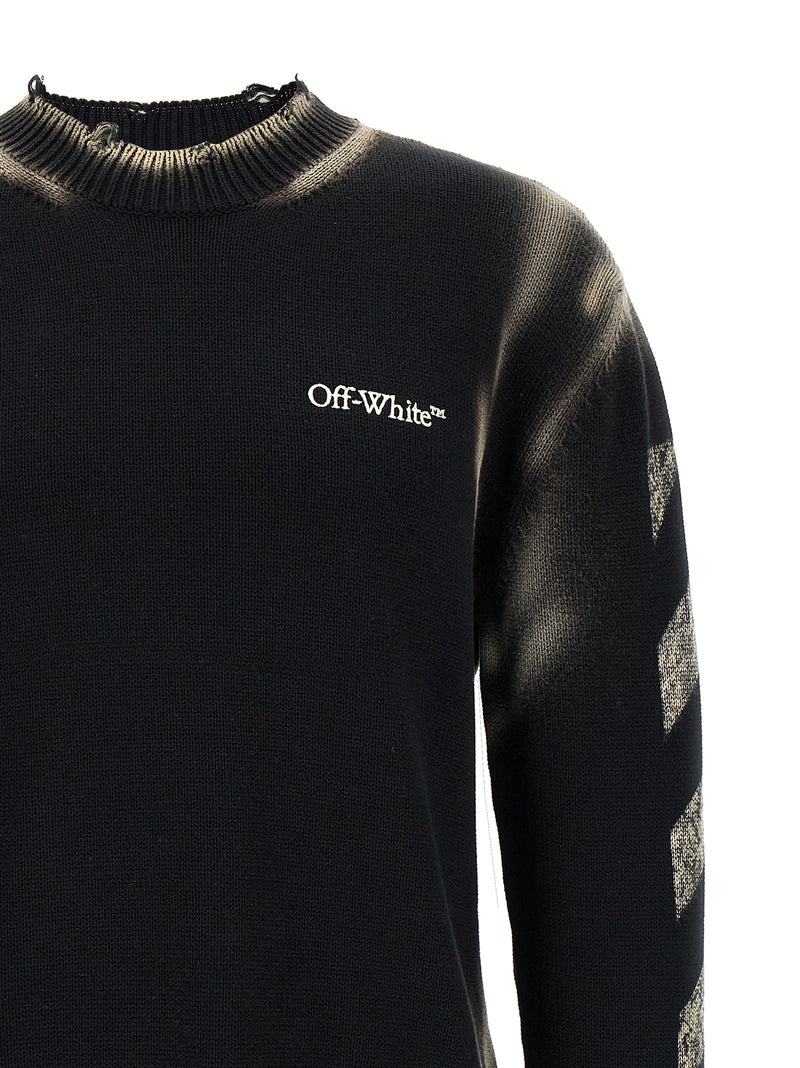 Off White Off White Diag Arr Corrosion Sweater