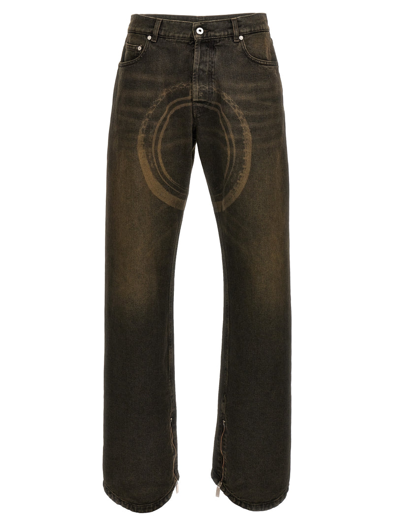 Off White Relax Round Jeans - Denim | Urbalenti™ NYC