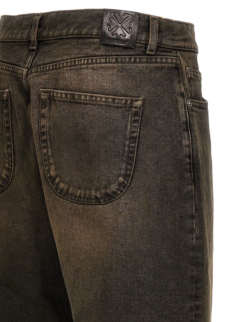 Off White Relax Round Jeans - Denim | Urbalenti™ NYC