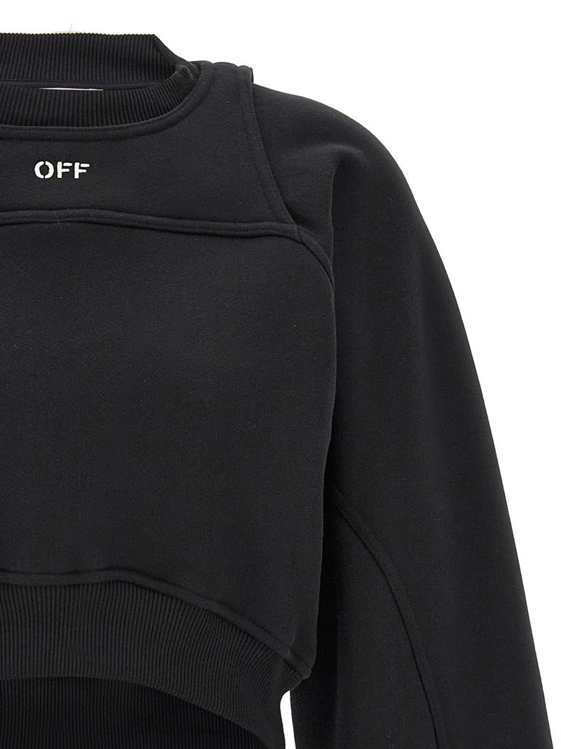 Off White Off White Cropped Sweatshirt