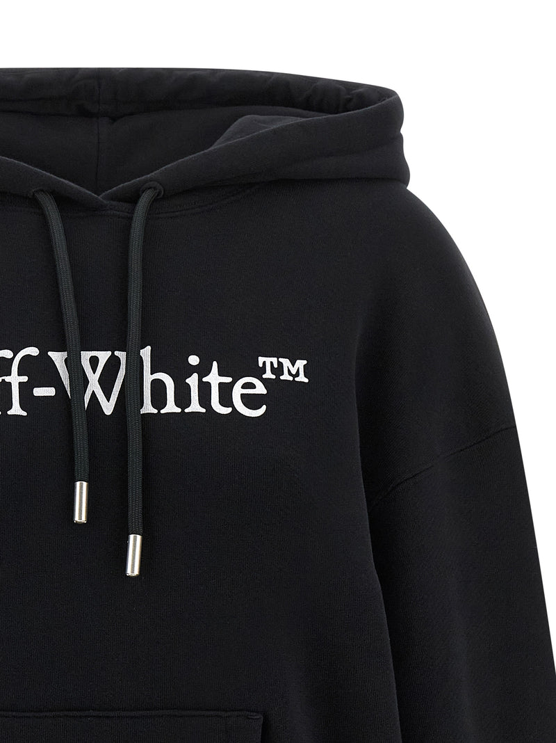 Off White Big Logo Bookkish Hoodie - Cotton | Urbalenti™ NYC