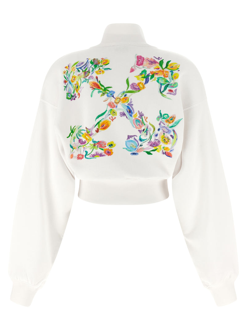Off White Off White Arrow Glowing Flower Sweatshirt