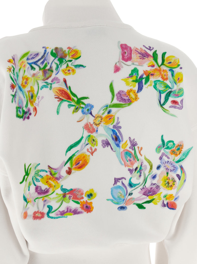 Off White Off White Arrow Glowing Flower Sweatshirt