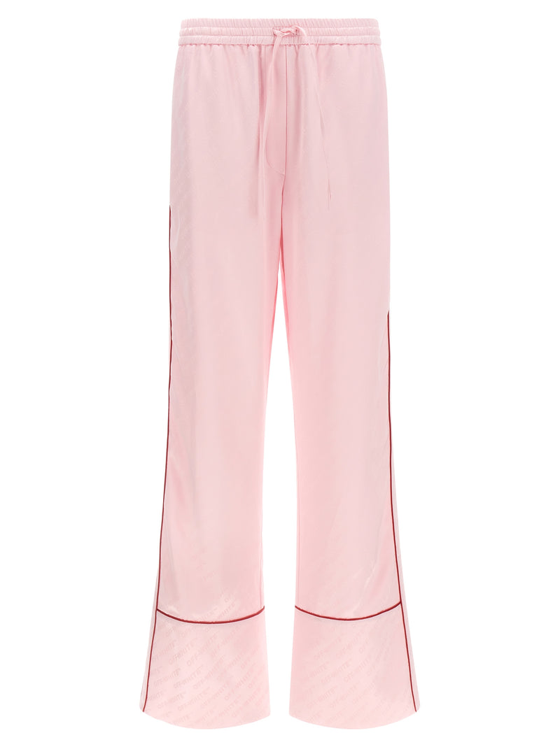 Off White Off White Jacquard Satin Pajama Pants