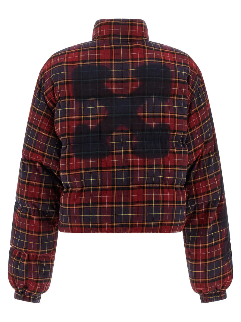 Off White Off White Check Flan Arrow Spray Down Jacket