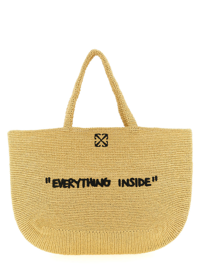 Off White Jitney Shopping Bag | Urbalenti™ NYC
