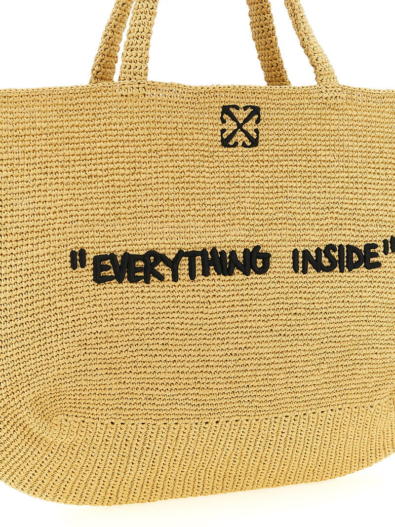 Off White Jitney Shopping Bag | Urbalenti™ NYC