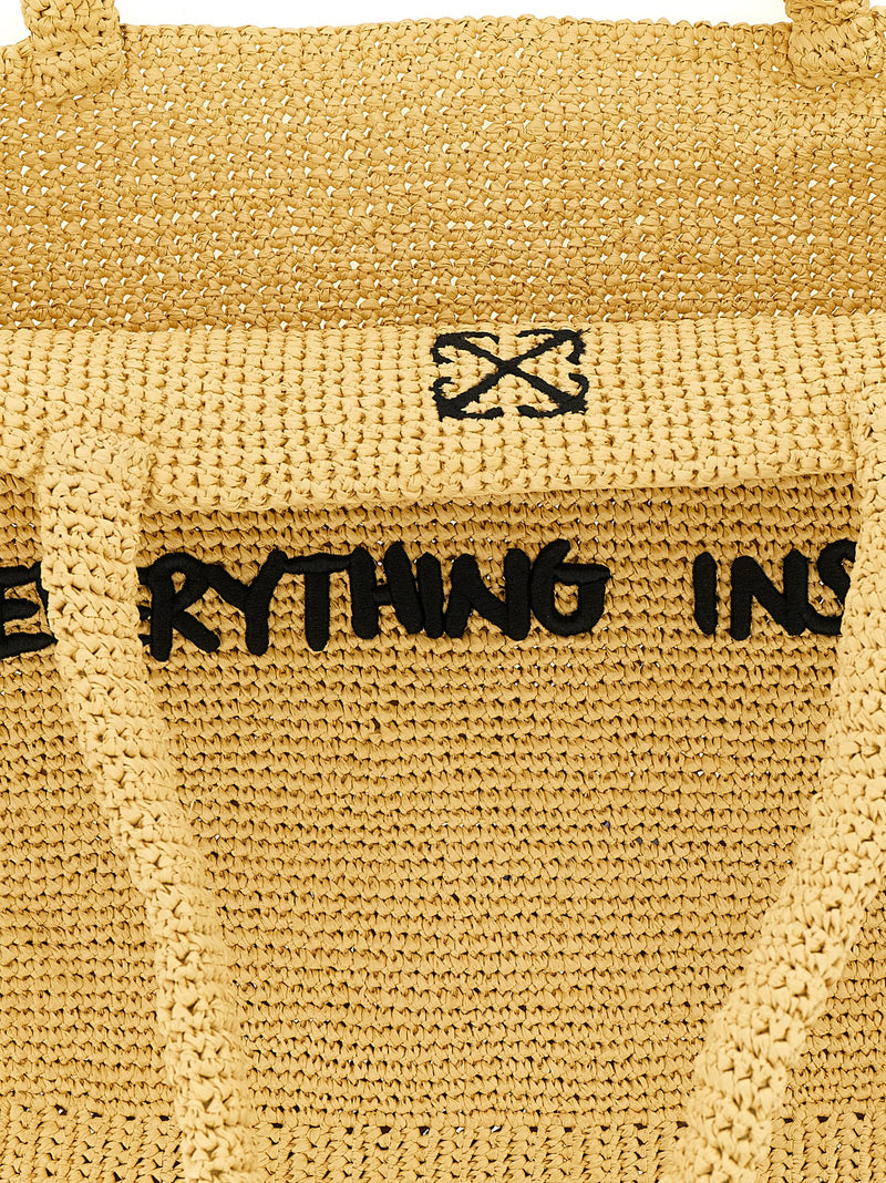 Off White Jitney Shopping Bag | Urbalenti™ NYC