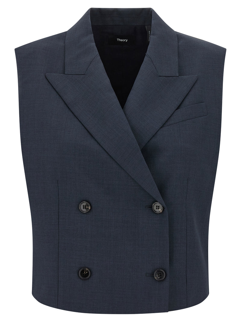 Theory Double-breasted Vest Variant 2 | Urbalenti™ NYC