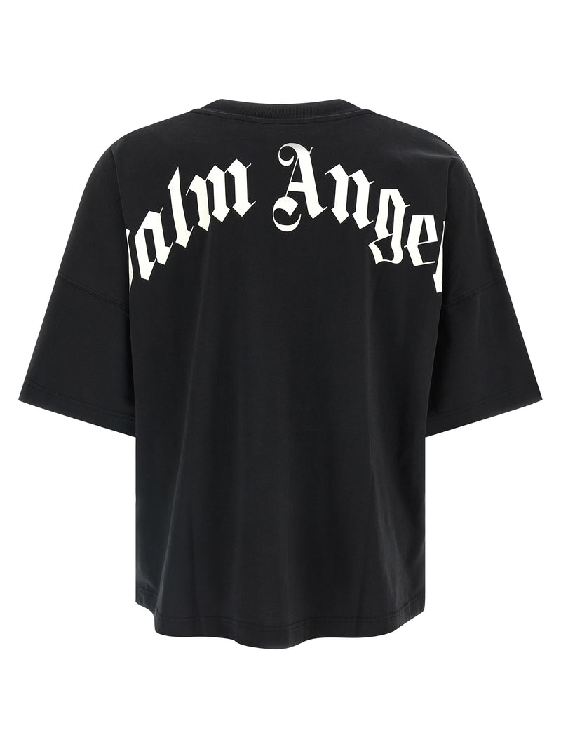 Palm Angels Back Curved Logo T-Shirt | Urbalenti™ NYC