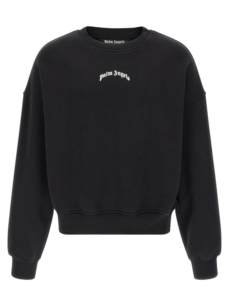 Palm Angels Palm Angels Back Curved Logo Sweatshirt