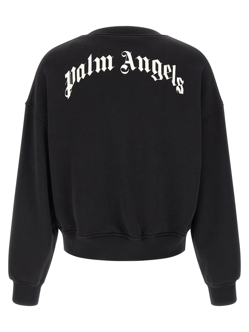 Palm Angels Palm Angels Back Curved Logo Sweatshirt