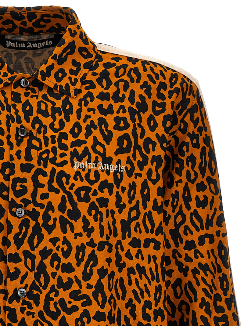 Palm Angels Cheetah Track Shirt | Urbalenti™ NYC