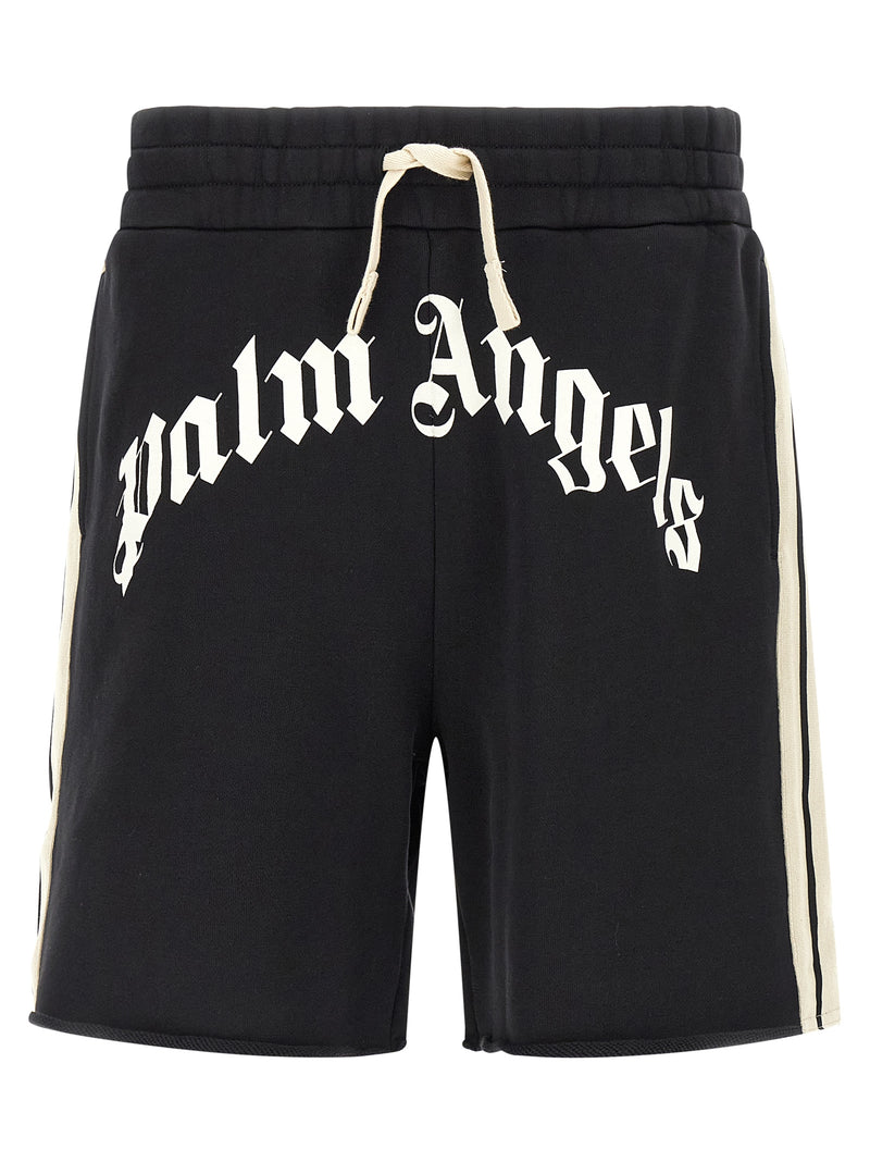 Palm Angels Curved Logo Track Bermuda Shorts | Urbalenti™ NYC