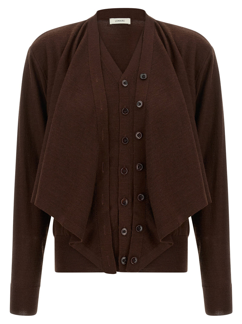 Lemaire Trompe Loeil Effect Cardigan
