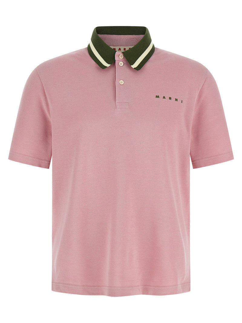 Marni Piqué Cotton Polo Shirt Variant 2 | Urbalenti™ NYC